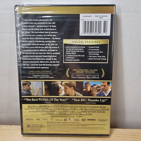 DVD Good Will Hunting SEALED - Picture 2 of 2